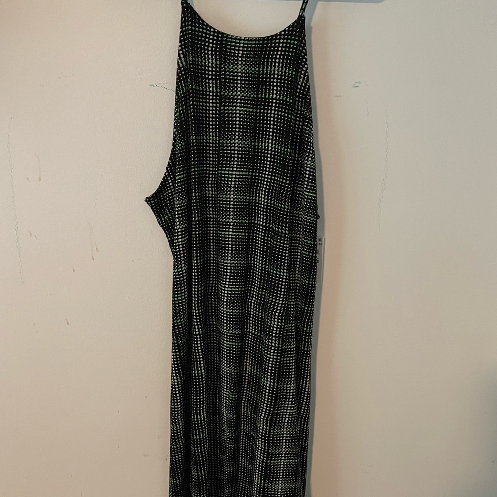 BP Black geodot plaid dress from Nordstroms